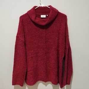 Foil New Zealand Wool Blend Sweater Large Plushy Soft Pullover Cowl Neck